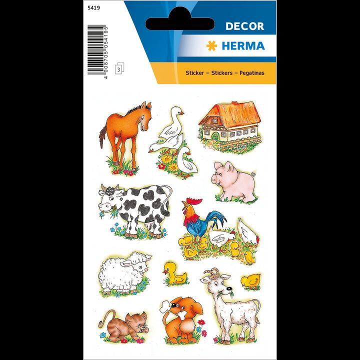 Actual product image Herma Farm stickers