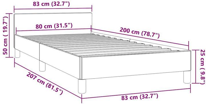 Actual product image VidaXL Tiffi (80 x 200 cm)