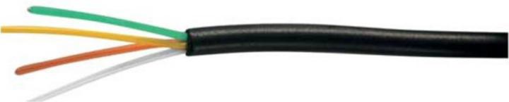 Produktbild Shiverpeaks Telefon-Rundkabel 4-adrig schwarz 100mSpule