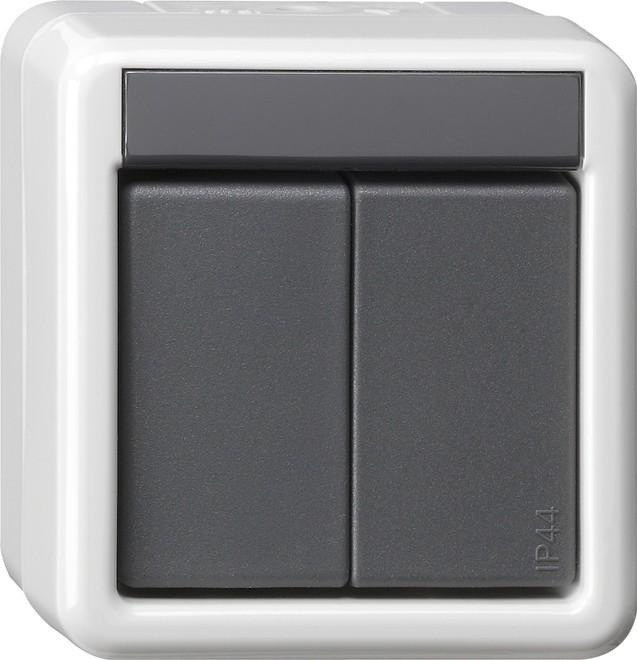 Immagine prodotto Gira Pulsante KNX BA 2gang grigio superficie 2 punti 516230