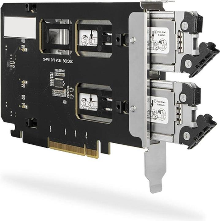 Produktbild Icy Dock ToughArmor 2x M.2 NVME to PCIe 4. card bifurcation w/tra