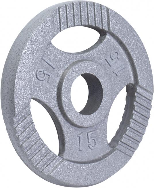 Immagine prodotto Gorilla Sports Piastra di peso in ghisa Pinza 0,5-20 KG (1 x 15 kg)