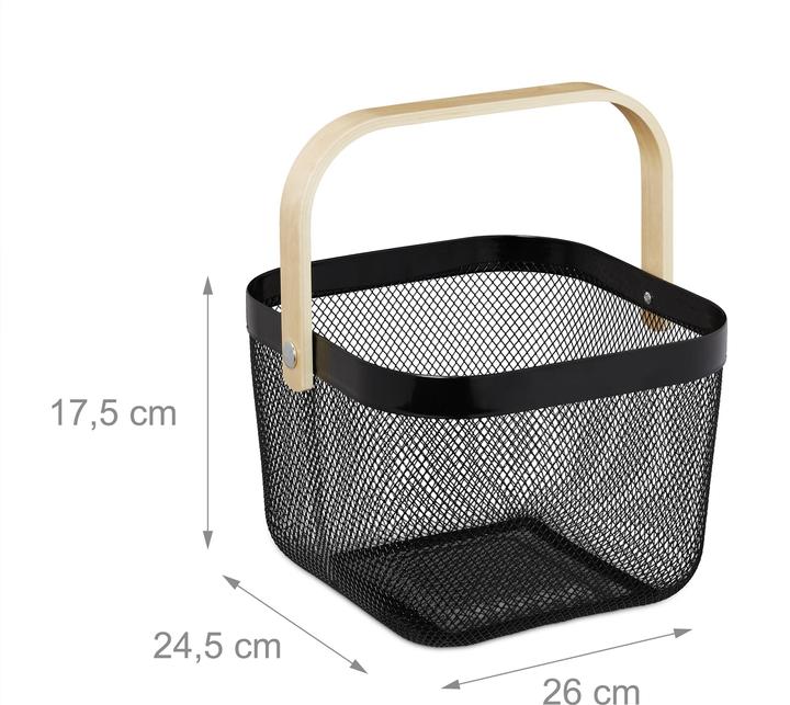 Image du produit Relaxdays Panier rangement (1 x, 26 x 24.5 x 17.5 cm)
