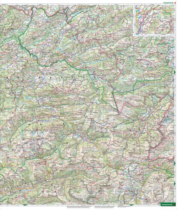 Image du produit Bregenzerwald, carte de randonnée, de cyclisme et de loisirs 1:50.000, freytag & berndt, WK 364