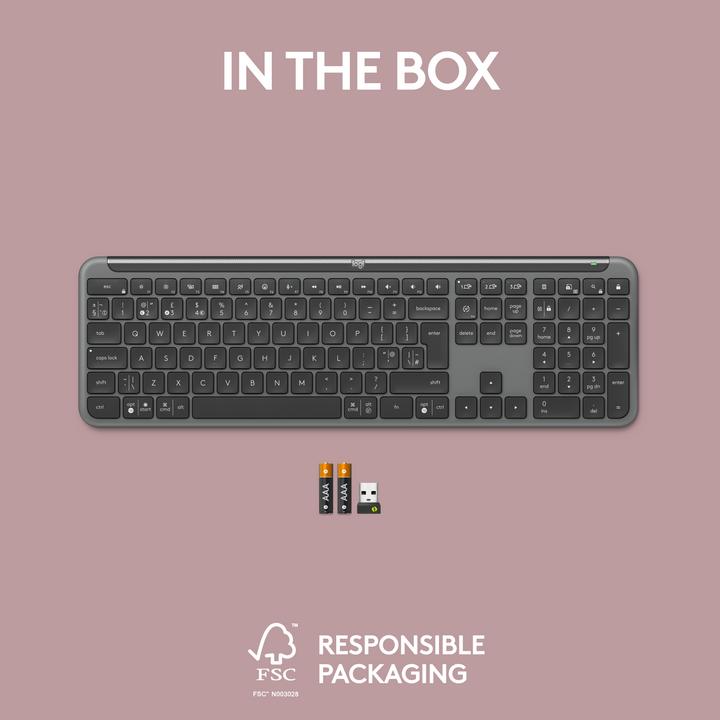 Actual product image Logitech Signature Slim K950 (Eng. Int., Wireless)