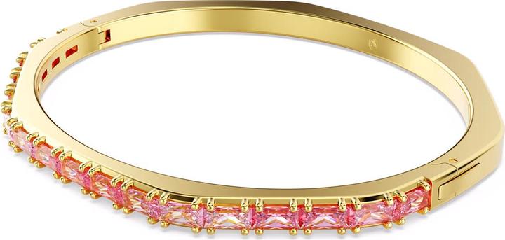 Immagine prodotto Swarovski Matrix Armreif Baguette Schliff Rosa Gold (18.50 cm, Metallo Swarovski)