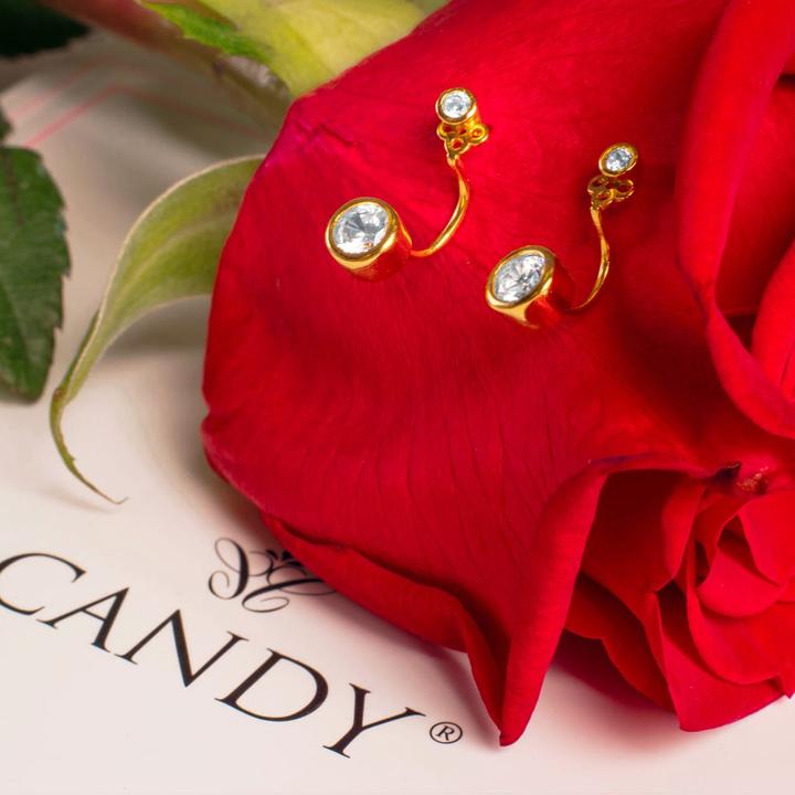 Produktbild Candy Ohrstecker Lina, 925 Sterling Silber, vergoldet (18k vergoldet, 925 Sterling Silber)