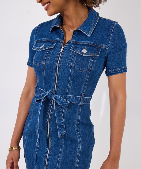 Image du produit Joe Browns PETITE Vintage Zip-Front Denim Dress (46)