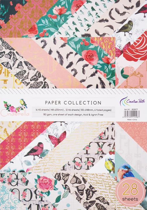 Produktbild VBS Design Papier "Beautiful", 28 Blatt (180 g/m², 28 x)