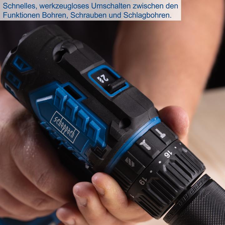 Actual product image Scheppach Battery-powered impact drill BC-CD60-X (DIY) (Rechargeable battery operated)