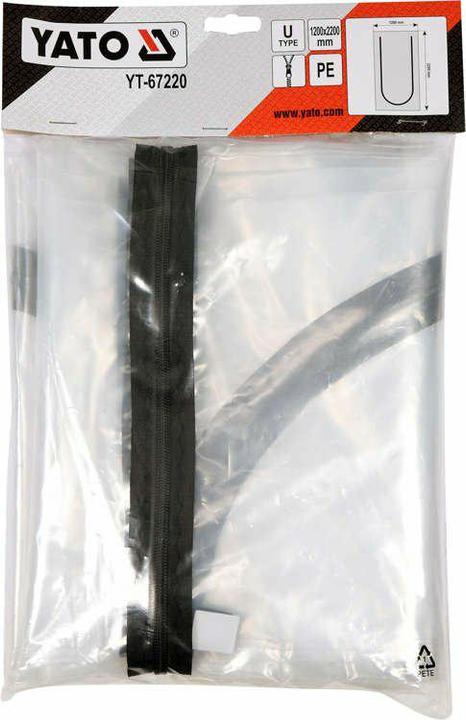 Produktbild Toya Staubschutztür Staubvorhang Schmutzschleuse Schmutzschutztür U Typ 217 x 117 cm (240 mm)