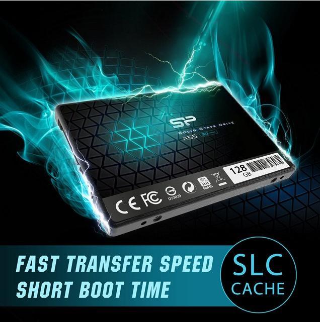 Immagine prodotto Silicon Power A55 128 GB, fattore di forma SSD 2,5", interfaccia SSD SATA, velocità di scrittura 420 MB (128 GB, 2.5")