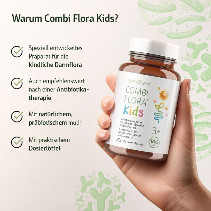 Produktbild Effective Nature Combi Flora Kids Bakterien für den Darm (1 Stück, Pulver, 50 g)