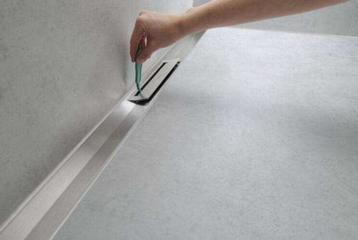 Actual product image hansgrohe HG shower channel RainDrain Flex kb. Wd-mon 900mm stainless steel brushed (900 mm)