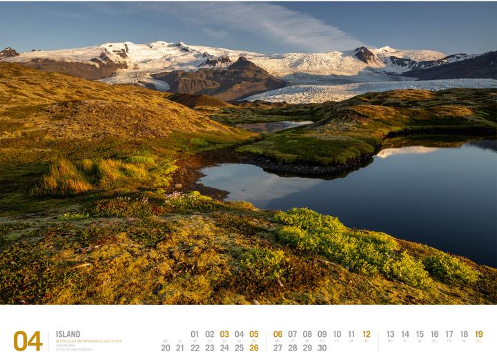 Immagine prodotto Island - Unterwegs zwischen Gletschern und Geysiren Kalender 2026 (54 x 42 cm, Copertina rigida, Tedesco)