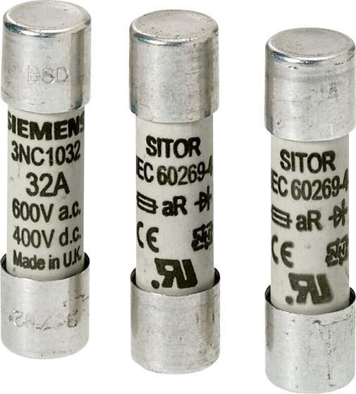Produktbild Siemens Keramiksicherung FF 32A 690V AC 14x51mm 3NC1432-0MK (Zylindersicherung, 32 A)