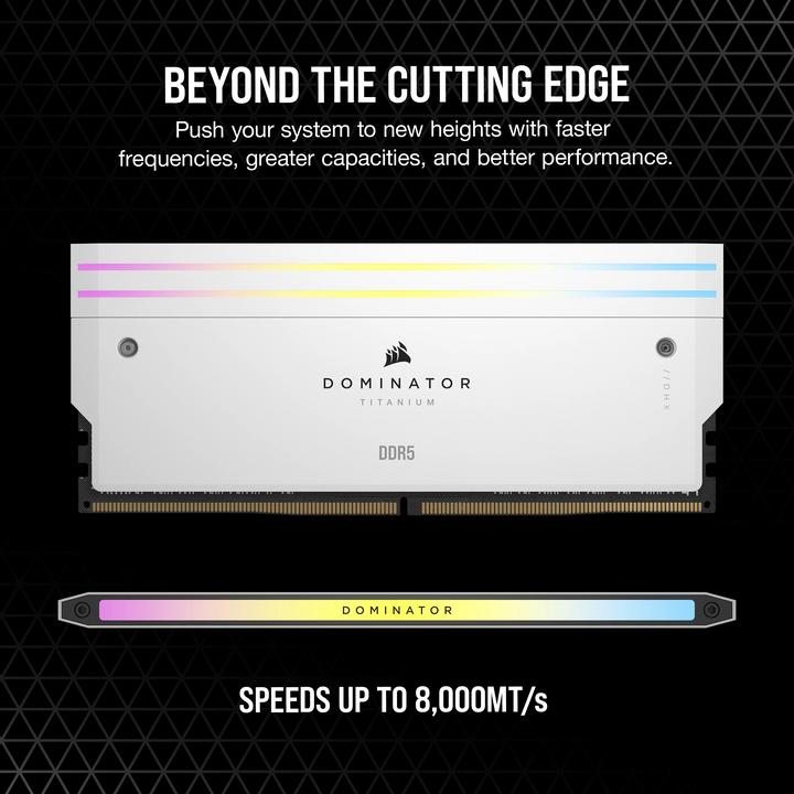 Produktbild Corsair Dominator Titanium (2 x 32GB, 6600 MHz, DDR5-RAM, DIMM)