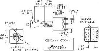 Immagine prodotto Velleman Interruttore a levetta verticale Dpdt On-On tipo Pcb