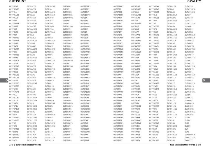 Nährwerte und Zutaten Official Scrabble Words (Englisch)
