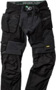 Snickers Workwear FlexiWork Trousers+ Black W35/L32 (W35/L32)