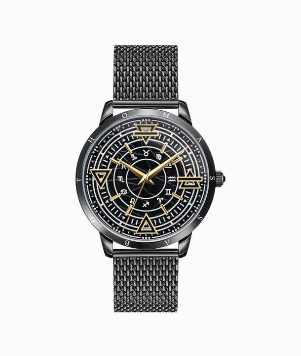 Immagine prodotto Thomas Sabo Elementi di natura nera (Orologio da polso analogico, 42 mm)
