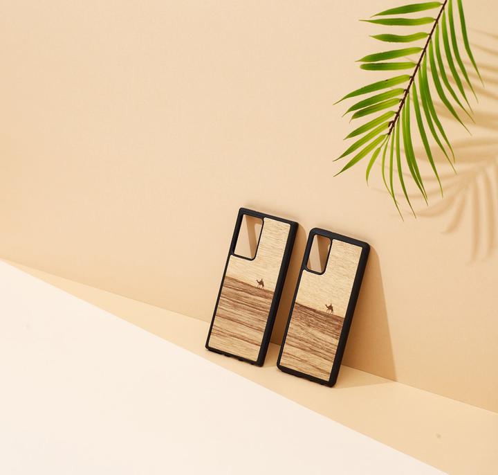 Produktbild Man.Wand &WOOD case for Galaxy Note 20 terra juodas (Samsung Galaxy Note 20)
