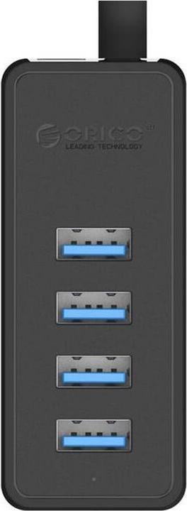 Orico W5P-030 USB to 4x USB 3.0 Hub Adapter (black) (USB-A, 4 Ports)