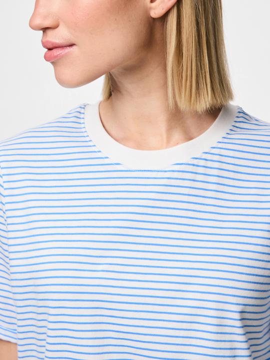 Produktbild Pieces Pcria Ss Fold Up Tee Stripes Noos Bc (S)