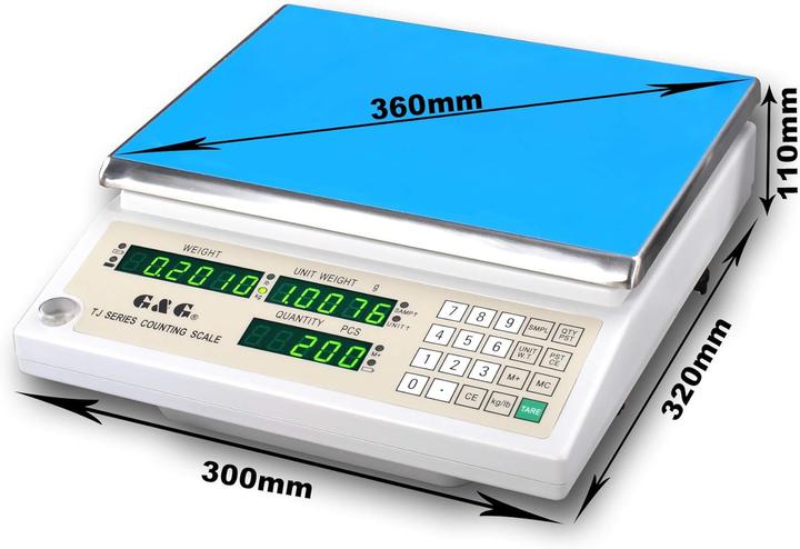 Actual product image G&G Industrie-Präzisions-Zählwaage TJ15K