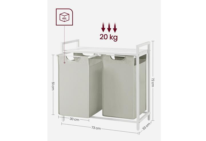 Actual product image Vasagle Laundry (92 l)