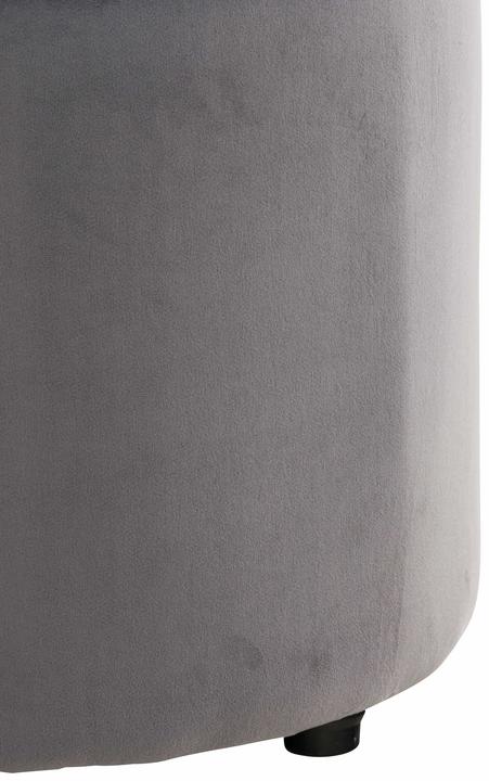 Actual product image CLP Pantin velvet stool, grey
