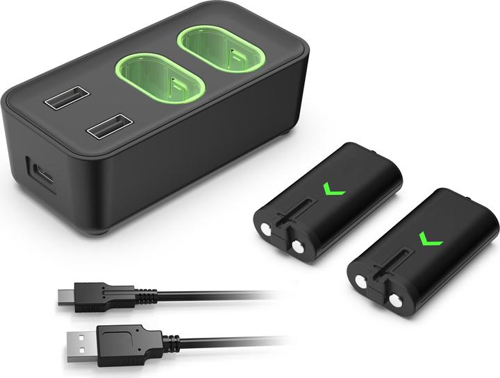Immagine prodotto Subsonic Caricatore e hub doppio (Xbox One S, Xbox Serie S, Xbox Series X, Xbox One X)