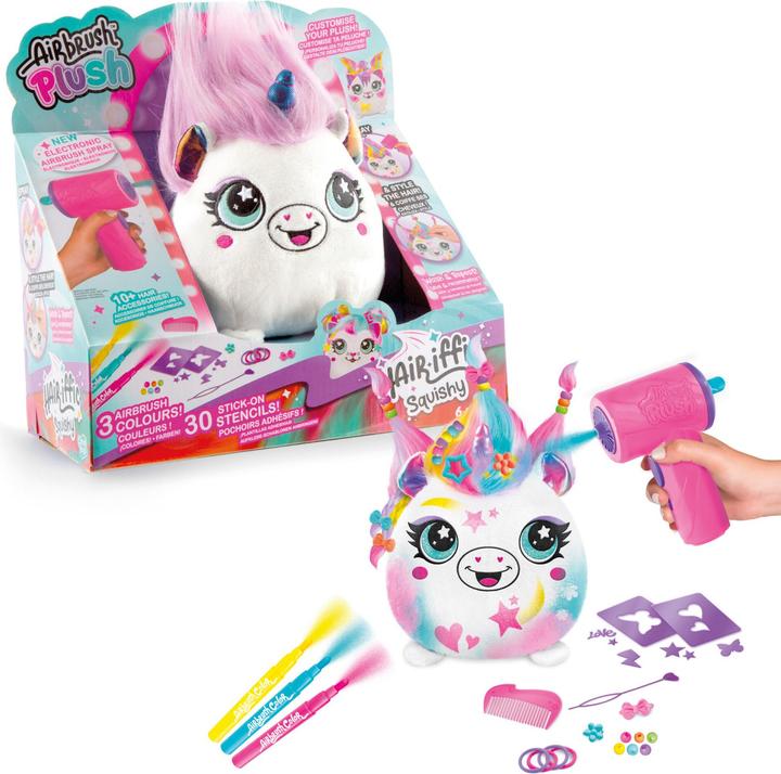 Airbrush Plush - Hair'iffic 17cm Squish Pal - Princess (1040111) (17 cm)