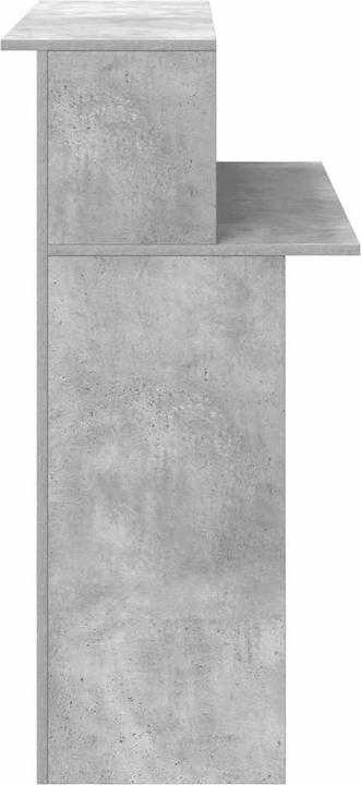 Actual product image VidaXL Reception counter concrete grey 100x50x103.5 cm wood-based reception counter