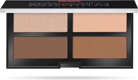 Actual product image Pupa Milano Contouring & Strobing Palette Ready 4 Selfie Dark Skin (003 Dark Skin)