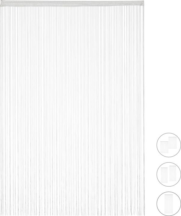 Actual product image Relaxdays White String Curtains (90 x 245 cm)