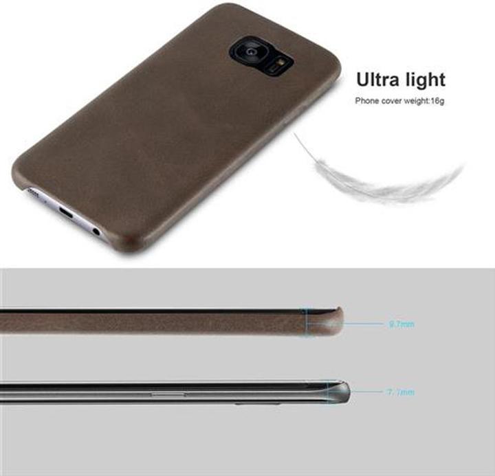 Produktbild Cadorabo Hard Cover Kunstleder mit Struktur (Samsung Galaxy S7 Edge)