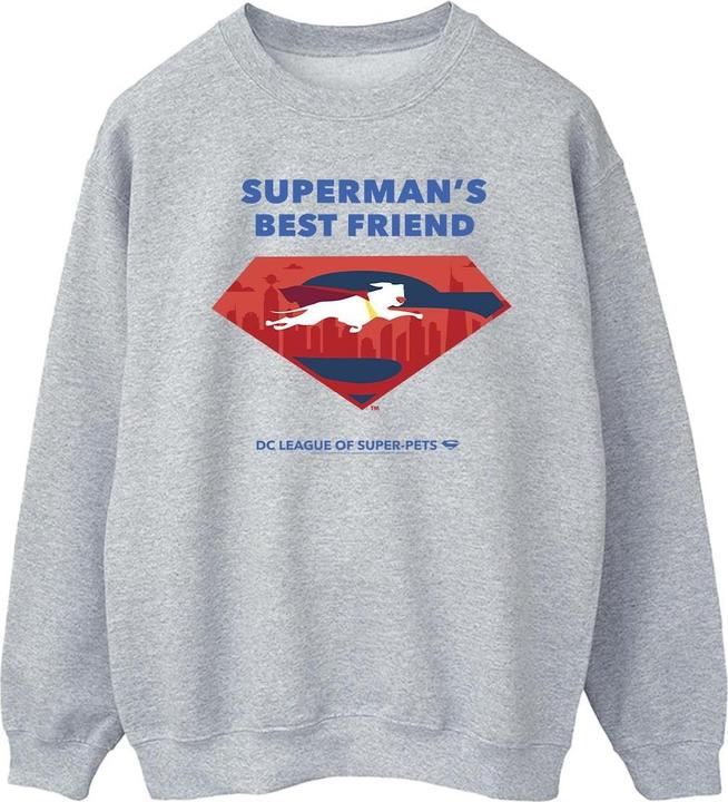 Actual product image Mens DC League Of Super-Pets Superman's Best Friend Sweatshirt (S)