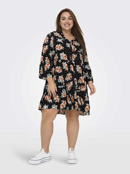 Produktbild Only Curvy 3/4-Arm-Tunika Viskose Kleid (42)