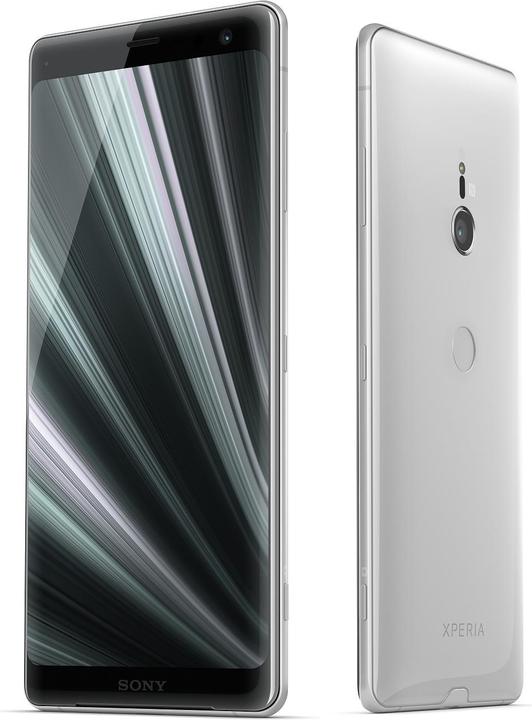 Produktbild Sony Xperia XZ3 (64 GB, White Silver, 6", Hybrid Dual SIM, 19 Mpx, 4G)