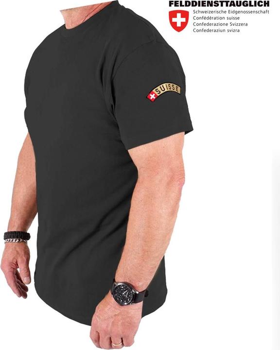 Army Shop Schweizer Militär T-Shirt mit Emblem