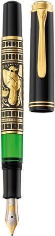 Produktbild Pelikan Füllhalter M700 Toledo B Etui (Schwarz, Gold, Grün, 1 x)