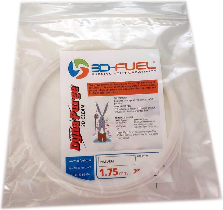 Image du produit 3D-Fuel Filament Dyna-Purge® 3D Clean™ Cleaning/Purging - 1,75 mm - 25 g (1.75 mm, 25 g)