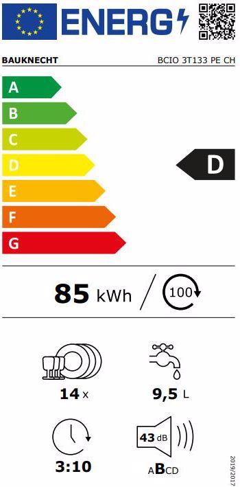 Energie-Label Bauknecht BCIO3T133PECH