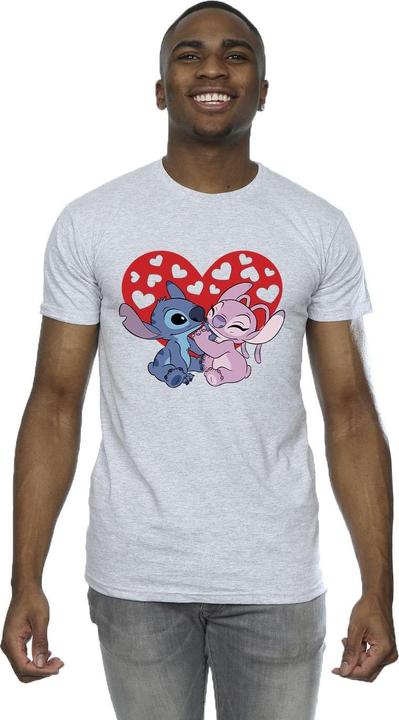 Image du produit Disney - T-shirt LILO & STITCH HEARTS - Homme (S)