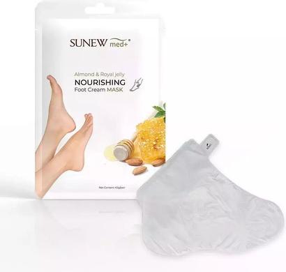 Produktbild SunewMed+ Sunewmed Nourishing Foot Cream Mask Moisturizing Foot Mask In The Form Of Socks Almond & Royal Jelly (Fussmaske)