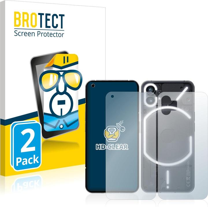 Immagine prodotto BROTECT Pellicola Trasparente (2 Pezzo/i, Niente telefono (1))