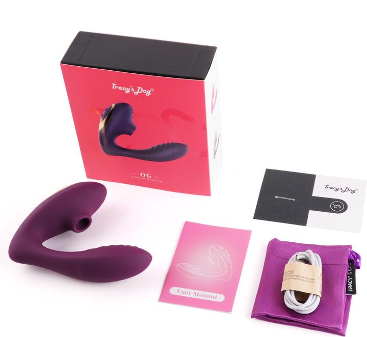 Actual product image Tracy's Dog Clitoral Sucking Vibrator OG - Purple