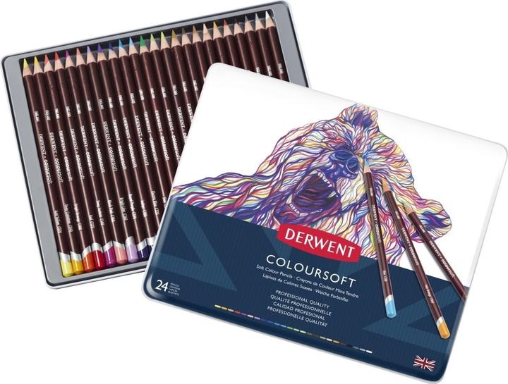 Produktbild Derwent Coloursoft Buntstifte (Mehrfarbig, 24 x)