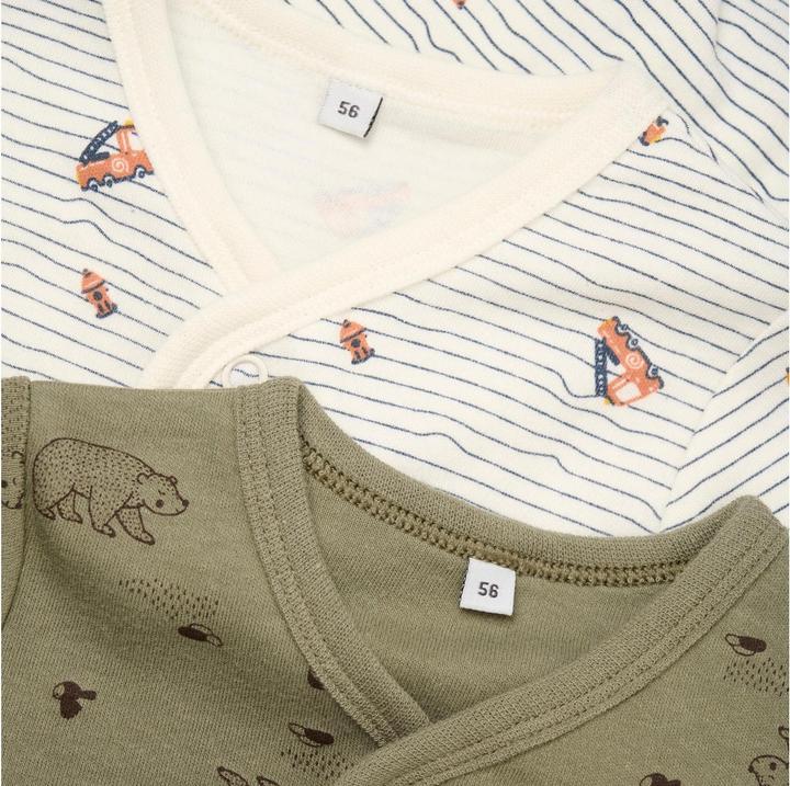 Actual product image Pippi Romper Set of 2 Deep Lichen Green Gr. 86 (86)